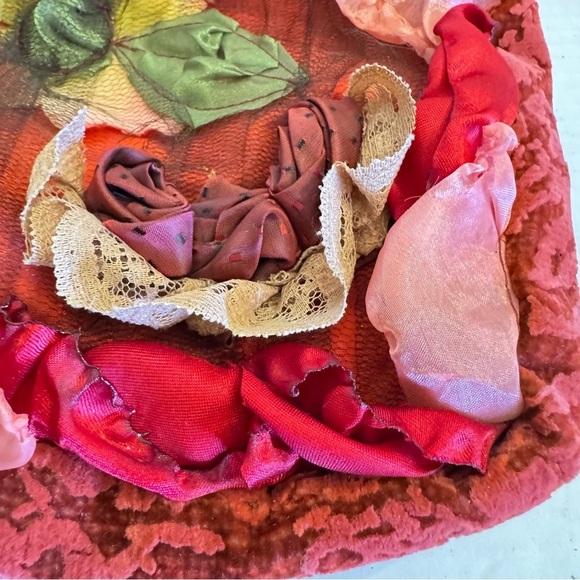 Handmade Velvet Bohemian Gypsy Crossbody Purse Feminine Girly Coquette Bag - Picture 10 of 16